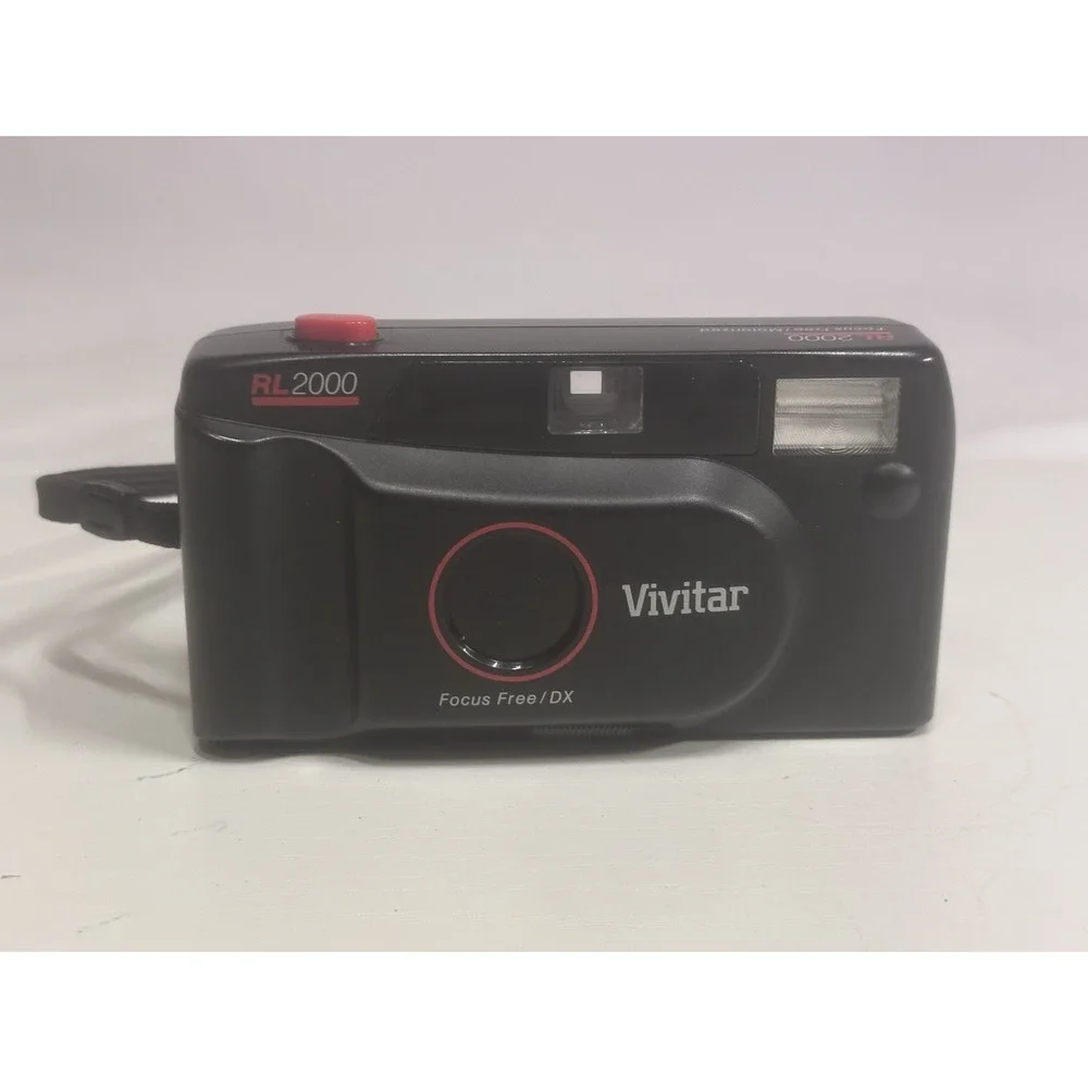 Vintage Vivitar RL2000 Focus Free DX 35mm Film Camera Untested